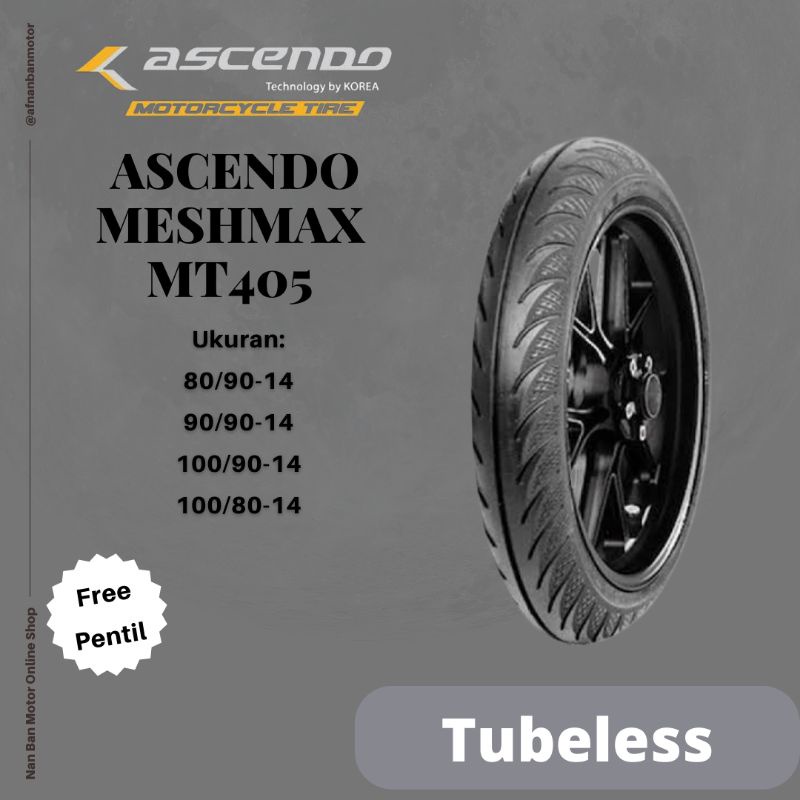 Ascendo MT405 Mesh Max 100/90-14 & 100/80-14