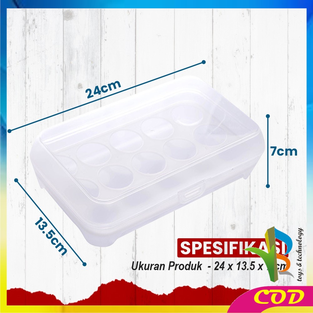 RB-C791 Kotak Tempat Rak Susun Penyimpanan Telur 15 Lubang Sekat / Rak Wadah Tempat Telor 15 Butir Egg Box Storage Organizer Anti Pecah