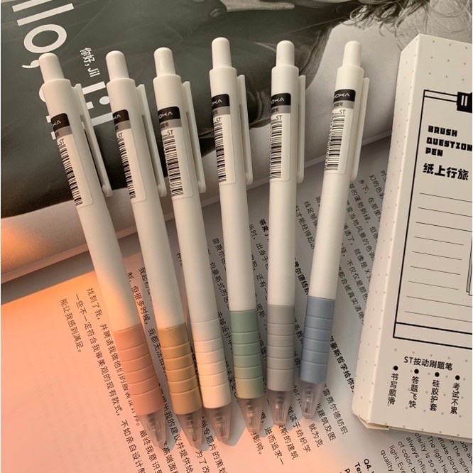 

Aesthetic Gel Pen Pulpen Pen Hitam Gel Pena Alat Tulis Kantor Ball Pen