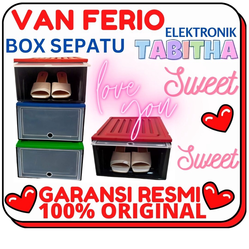 Box Sepatu / Kotak Sepatu / Tempat Sepatu / Rak Sepatu Susun Tabitha