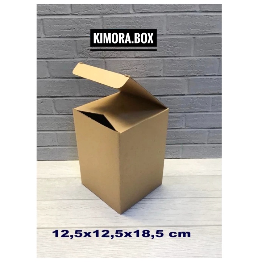 

Kardus Karton Box Uk/12,5x12,5x18,5 cm....Die Cut /Botol