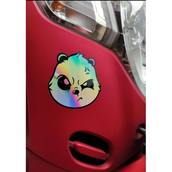 Sticker panda lucu cutting stiker motor