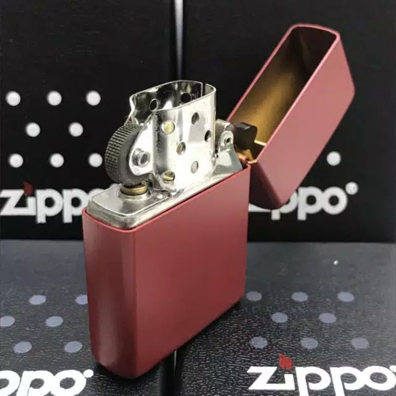 Korek Api Zippo Matte Merah Motorsport Grade Ori