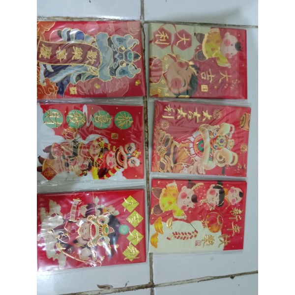 6 pcs angpao mini bergambar 11*8 cm