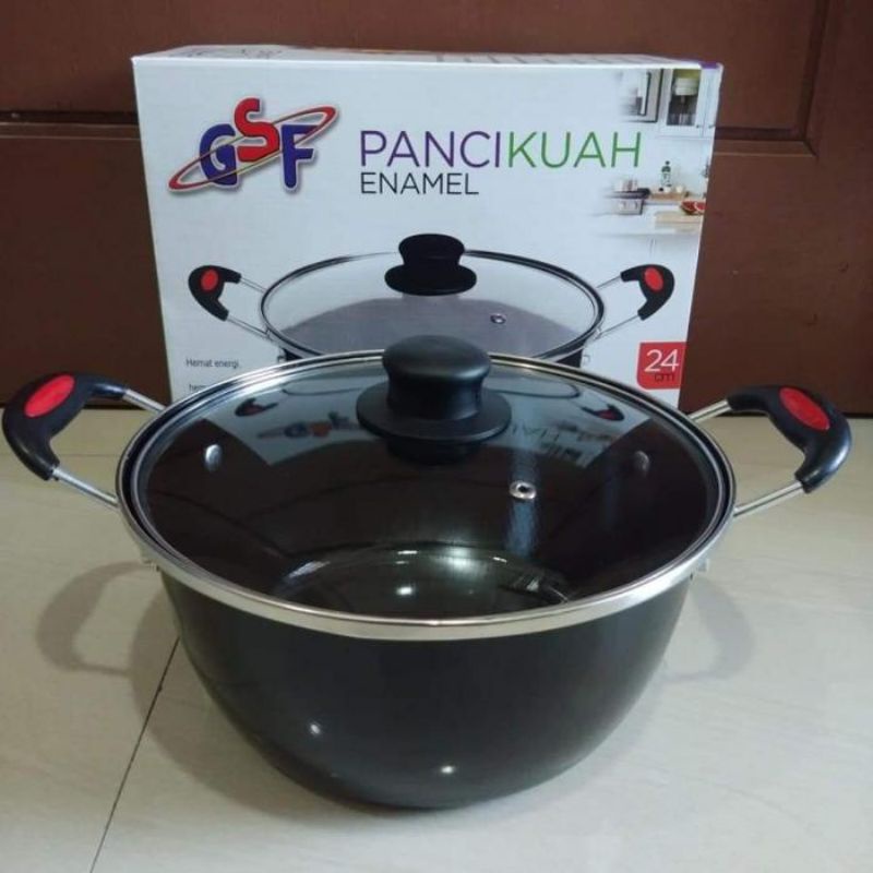 panci kuah enamel 24cm