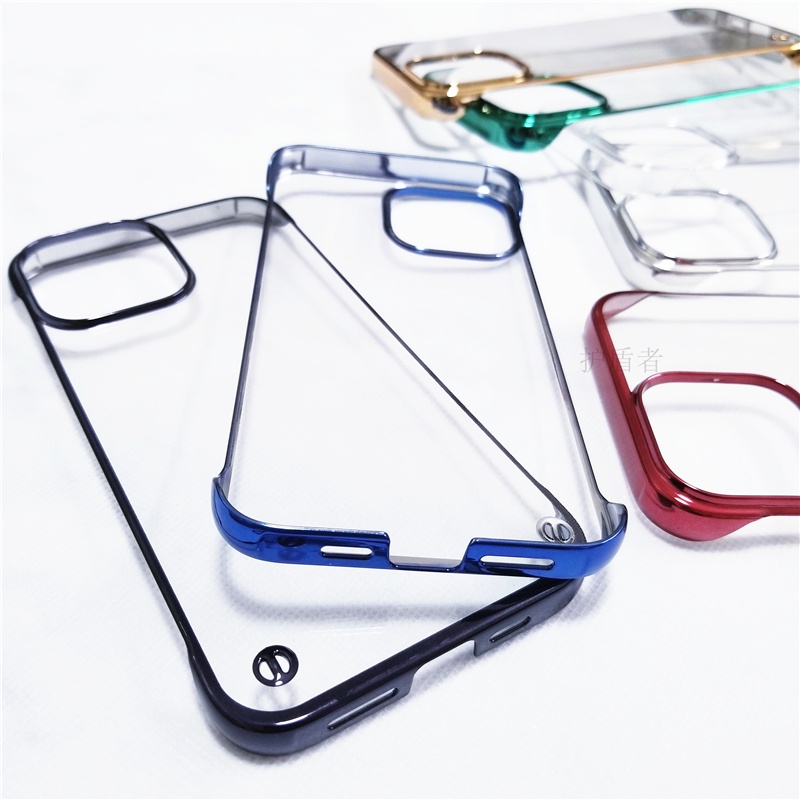 IPHONE Casing Anti Guncangan Tanpa Batas Berlapis Deluxe Untuk Iphone14Plus14 Pro14 13 12 11 Pro Max X XR XS Max7Per8 Plus Casing Shockproof Transparan