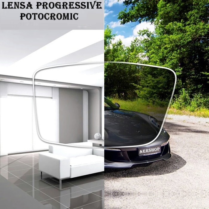 lensa progressive lensa kacamata baca PROGRESSIVE PHOTOCROMIC GRAY