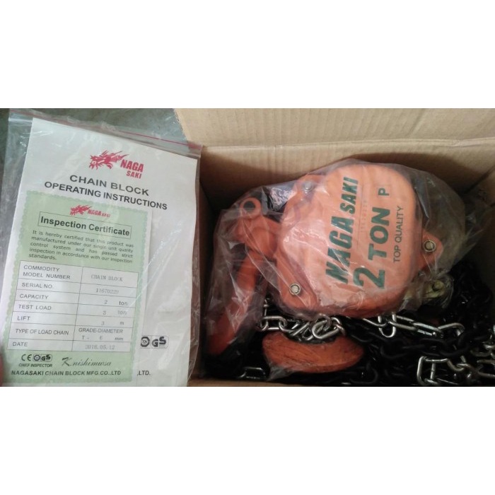 Chain Chain Block/Takal/Takel 2 Ton Nagasaki Japan