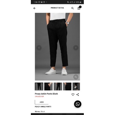Peazy Ankle Pants Black by Heymale