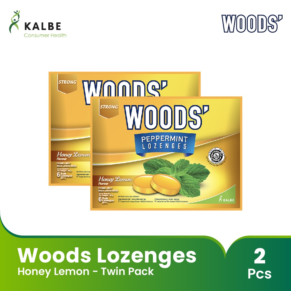 Woods Lozenges - Twin Pack - Permen Pelega Tengorokan