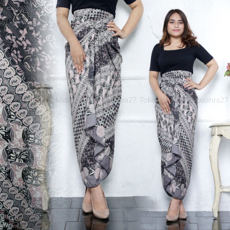 Couple Kemeja Batik Rok Lilit batik Lengan Panjang MOTIF LATIF