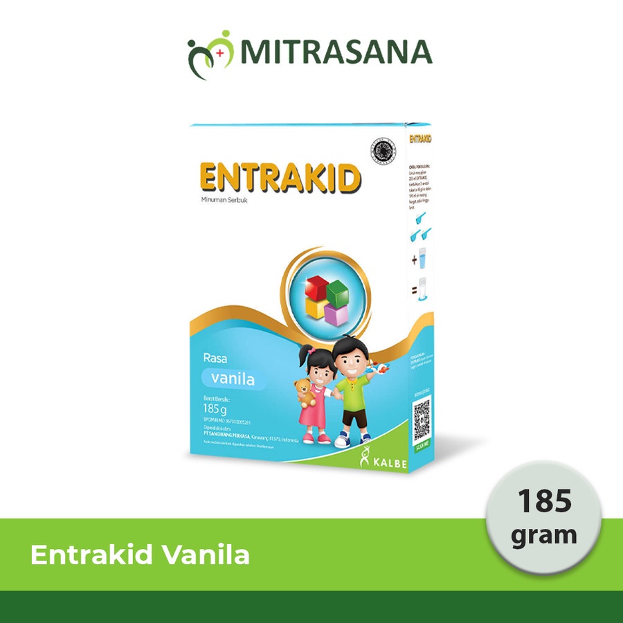 

ENTRAKID VANILA COKLAT 185 GR SUSU MENAMBAH BERAT BADAN ANAK