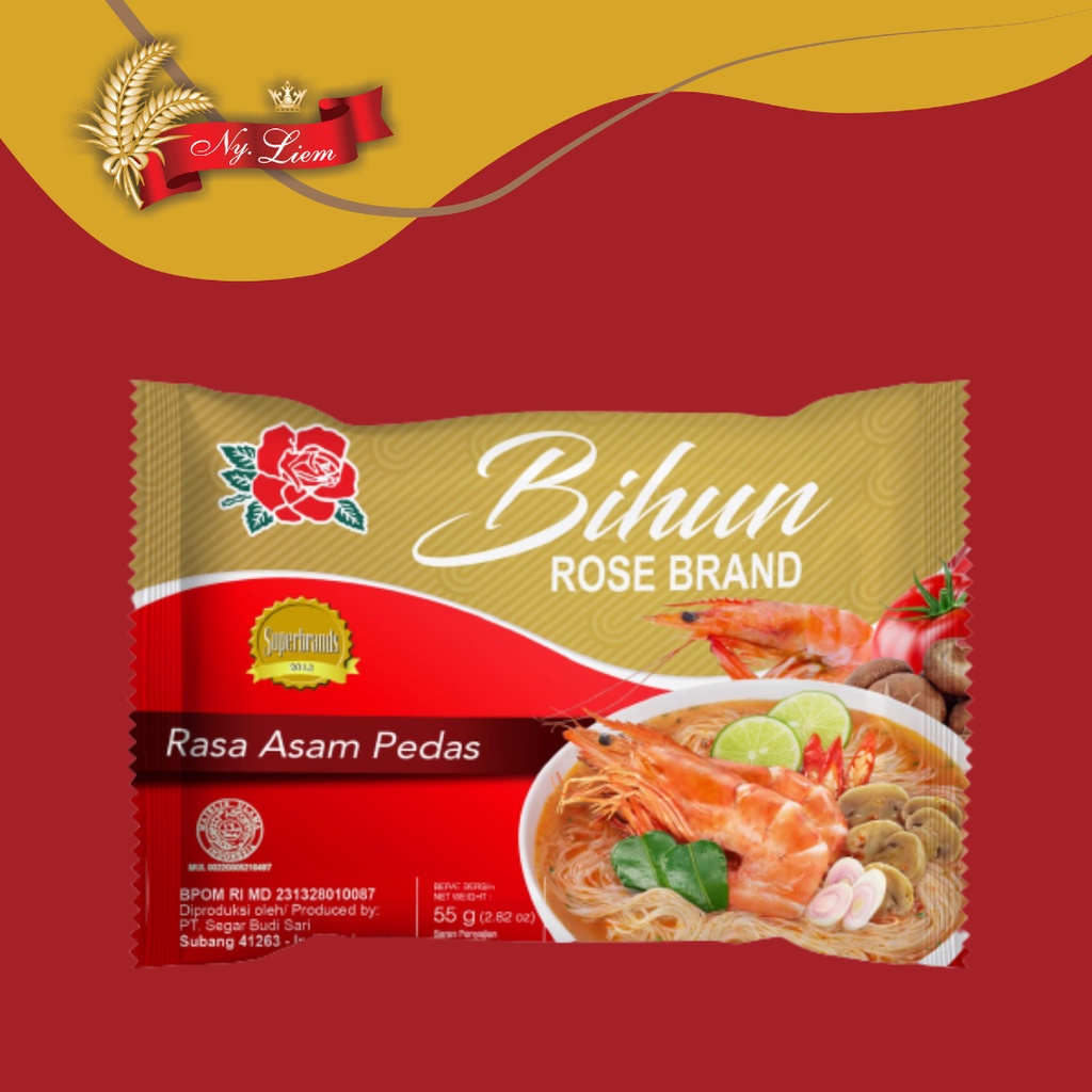 

ROSE BRAND Bihun Instant Asam Pedas 55 gram