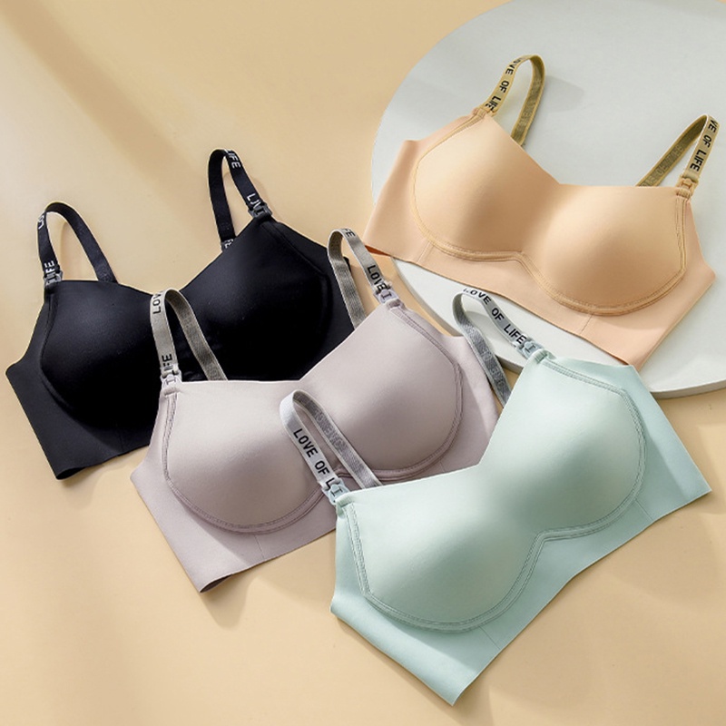 Seamless Bra Menyusui Jumbo Tanpa Kawat Nursing Bra Pakaian Dalam Depan Gesper Bra B1071