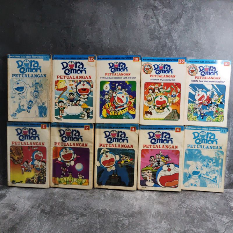 Buku / Komik Doraemon Petualangan edisi 1,3,2,4,5,6,9,11,12,13,14,15,16,17,19,20,21, PT Elex Media K