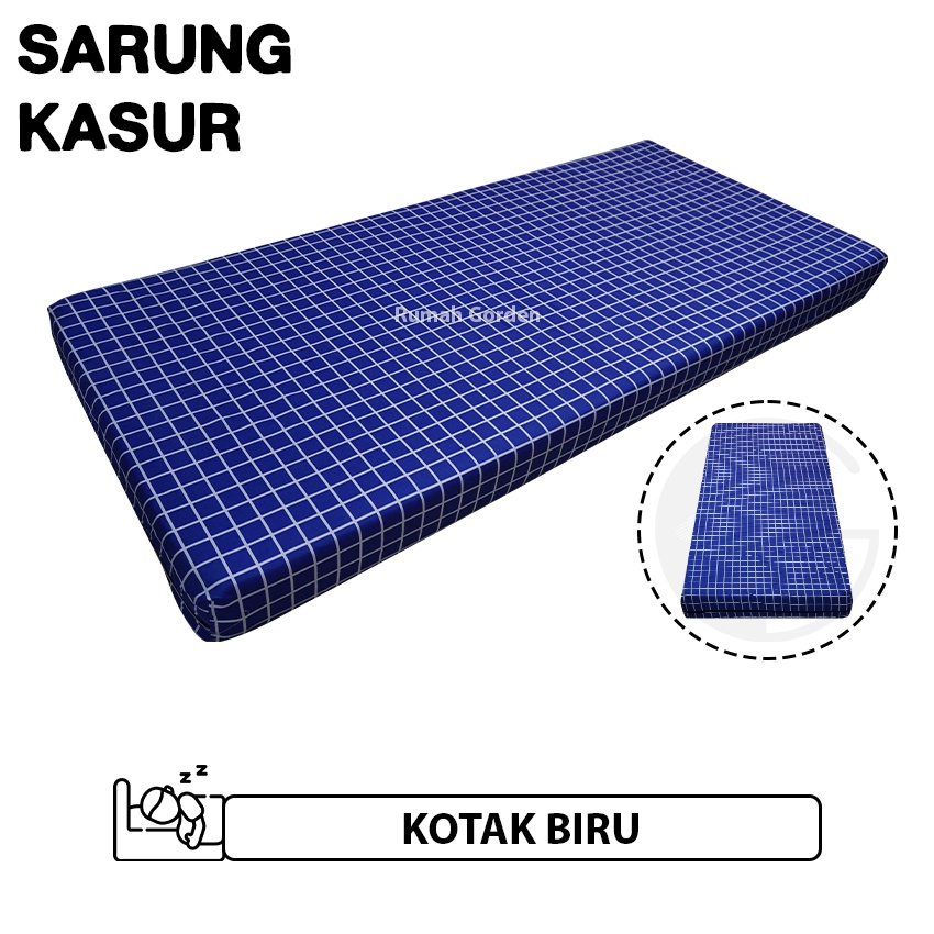 Sarung Kasur Busa Resleting 90x200x15 120x200x15 Motif Aesthetic Single No 4 Double No 3