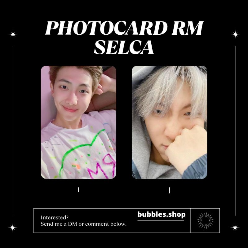 PHOTOCARD UNOFFICIAL NAMJOON BTS SELCA