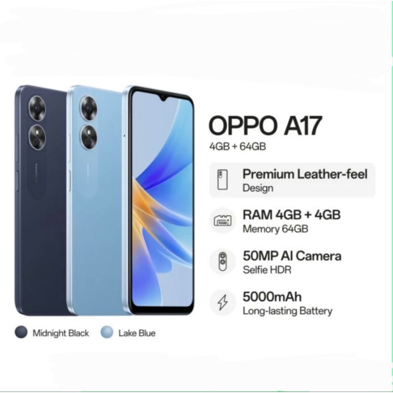 Jual Oppo A17 8 64 Gb A17K 7 64 Gb Extended Ram Garansi Resmi Shopee Indonesia