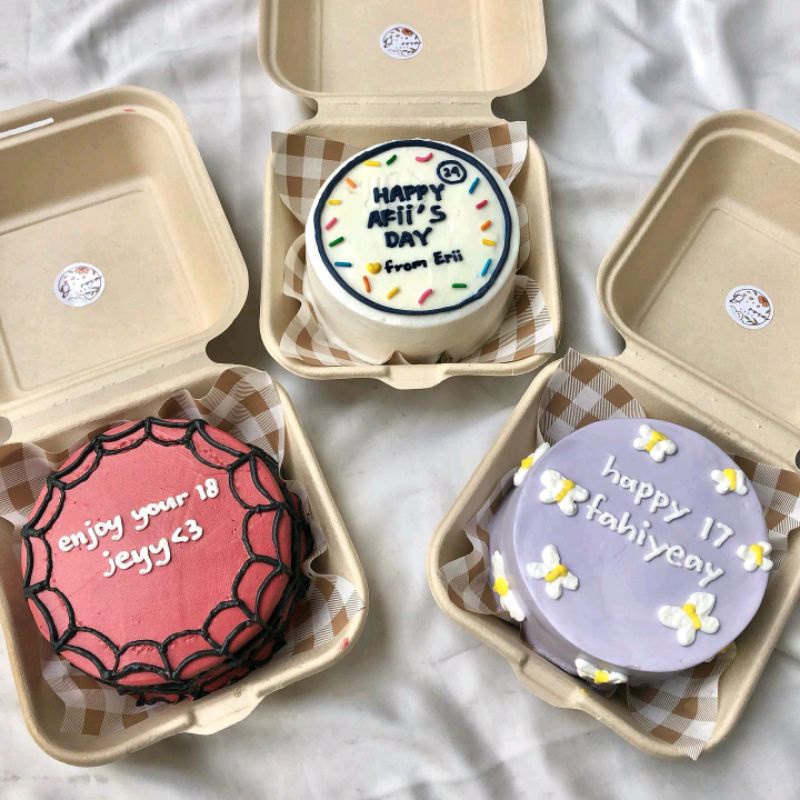 

RB22 korean bento cake - korean lunchbox cake bandung