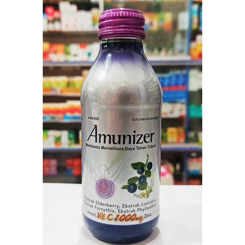 Amunizer Botol 140ml - Minuman vitamin C 1000mg untuk daya tahan tubuh