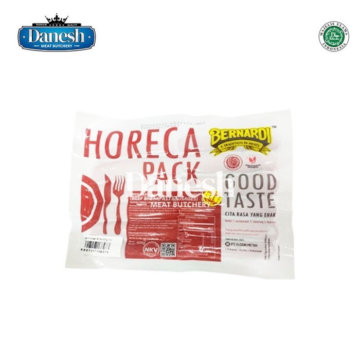 

BERNARDI Horeca Pack Beef Breakfast VP (Colagen) Sosis Sapi Frozen