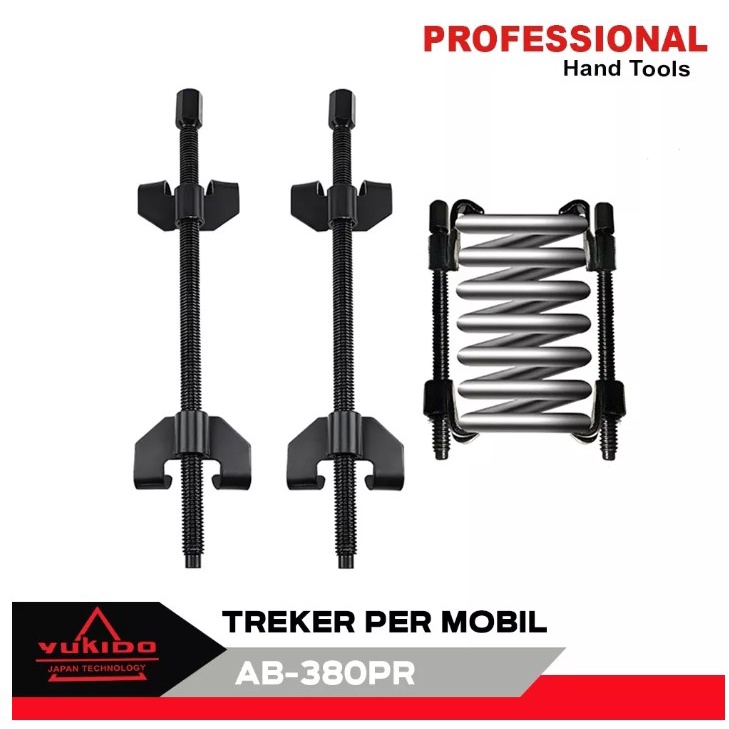 YUKIDO JAPAN Treker Per keong Alat Press Mobil 2 Pcs 15&quot; 380mm Kuat Chrome Vanadium Steel 6528