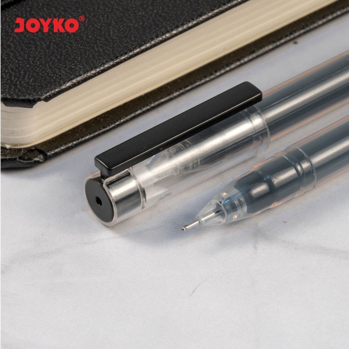 Gel Pen Pulpen Pena Joyko GP-330 Big Fill Gel Needle Tip 0.5 mm Hitam / Biru / Merah