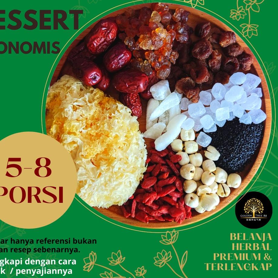 

Limited | KP8 | Premium Peach Gum Dessert Paket Ekonomis 4-6 Porsi Fresh Original