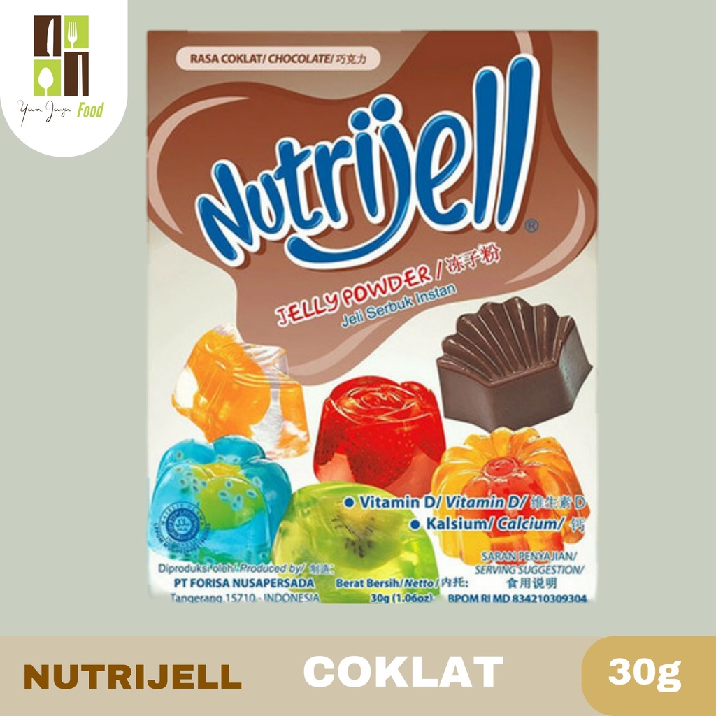 Nutrijell/Agar-Agar/Puding Kemasan Regular 15/30 g