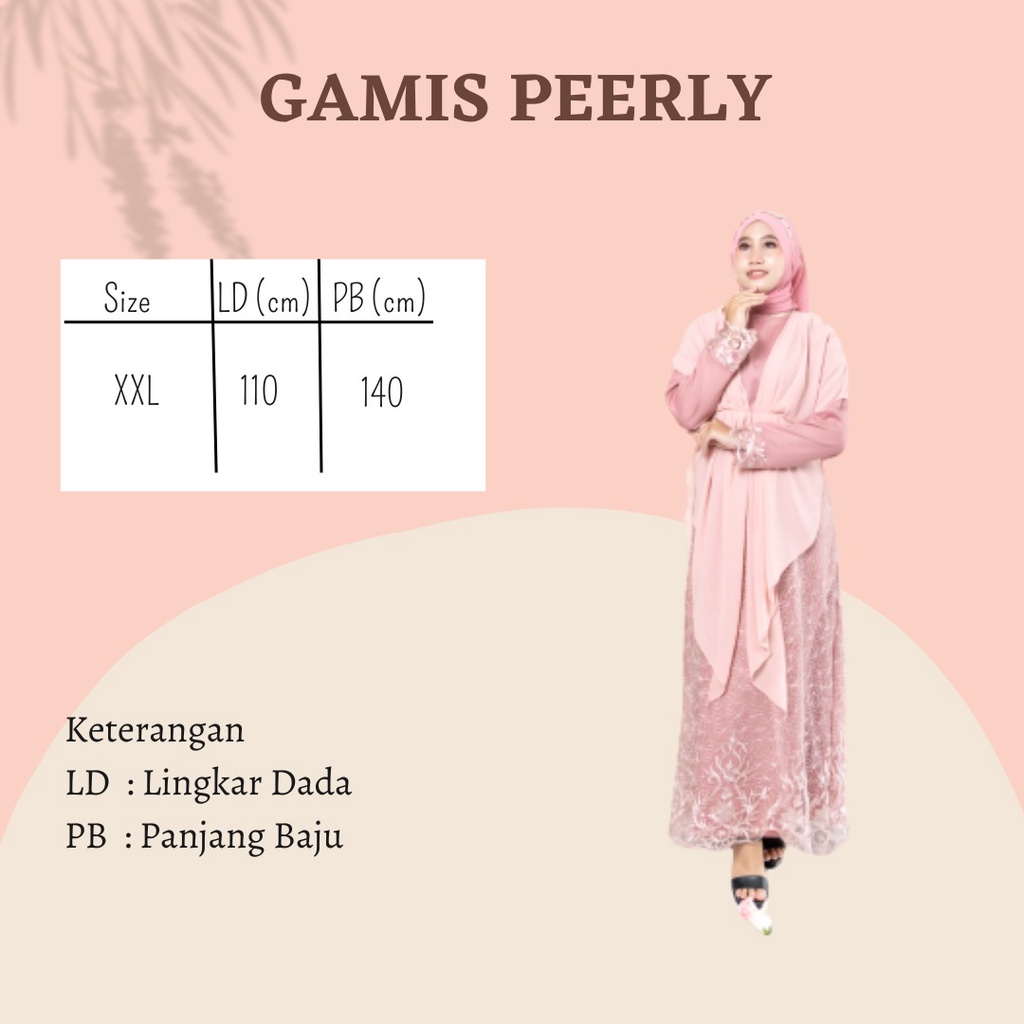 SUPER SALE GAMIS BRUKAT LEBARAN TERBARU 2023 MUSLIM TILE MEWAH  PEERLY