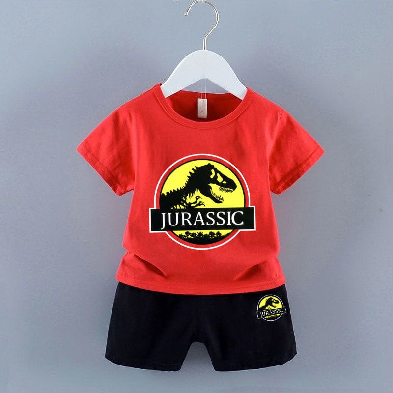 ZASKIYA - SETELAN UNISEX ANAK JURASSIC DINO / SET ANAK LAKI LAKI 0-3 THN