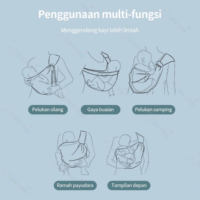 Gendongan Bayi Samping Multifungsi Simple Premium