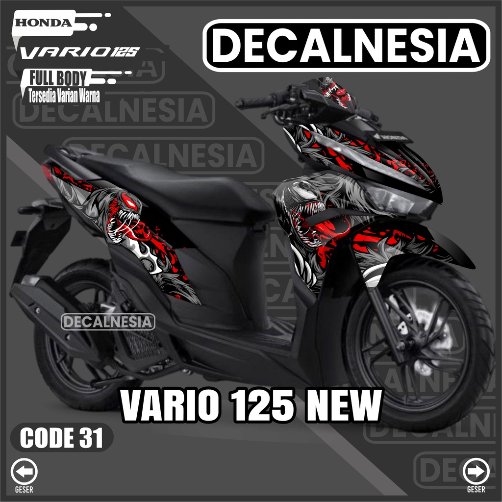 Stiker Decal Vario 125 New 2022 2023 Full Body Sticker CBS ISS SP Motor Honda Variasi Modifikasi Rac