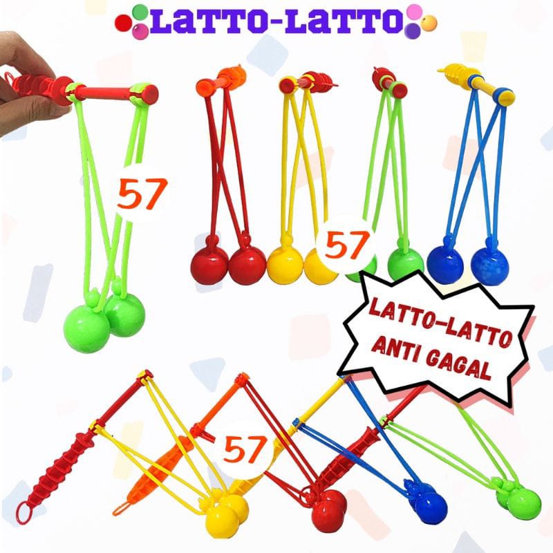 Murah mainan anak viral  mainan Lato Lato gagang Besar, lato lato metic. lato lato otomatis