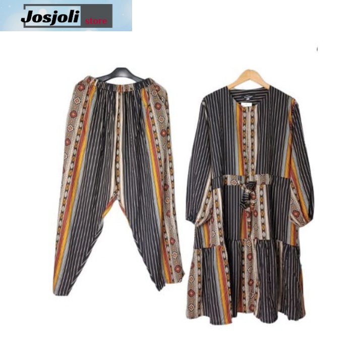 JOSJOLI_STORE/3892 Setcel Rayon/Stelan Rayon Wanita Dewasa Kekinian Super Jumbo 5XL Ld 130cm