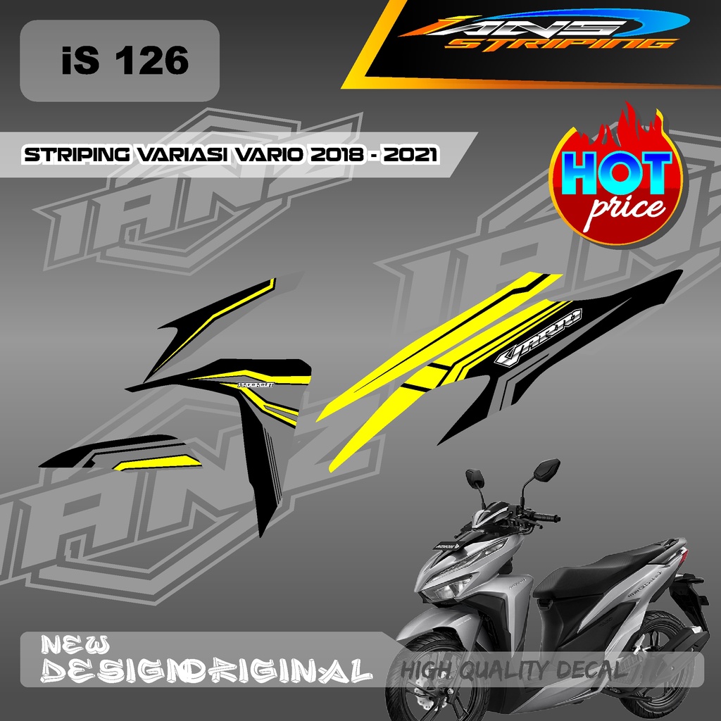 STIKER BODY VARIO Led Vario 150 MOTIF GRAFIK RACING BAHAN HOLOGRAM / NON HOLOGRAM IS126