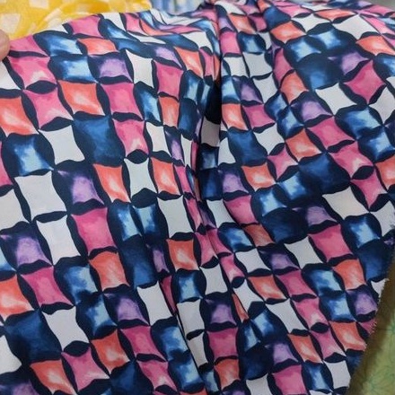 Kain Ceruty Zaracrep motif aprt | Bahan Ceruti crepe premium  | Bahan Atasan wanita