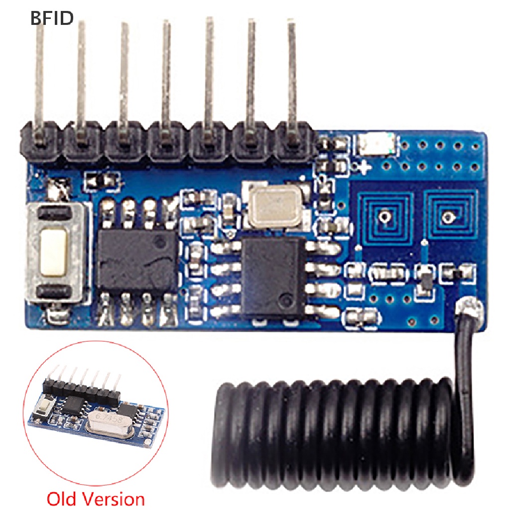 [BFID] 1pc 433mhz rf receiver Belajar Kode decoder module 4channel Untuk 1527encoding [ID]