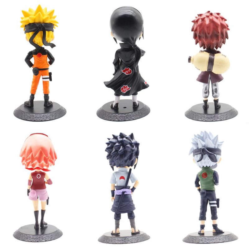Figure Q posket Naruto Shippunden Sasuke Kakashi Itachi Miniatur Pajangan Topper
