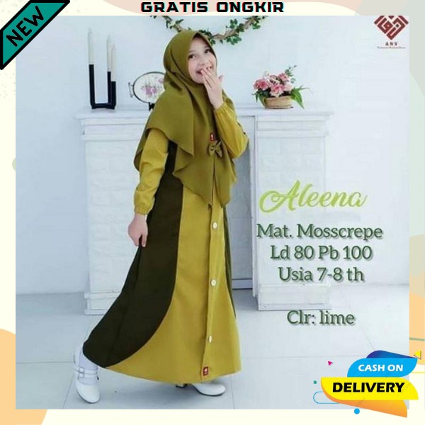 Gamis Anak Perempuan Syar'I Kids Tanggung Terbaru Baju Muslim Anak Perempuan Tanggung Fashion Muslim