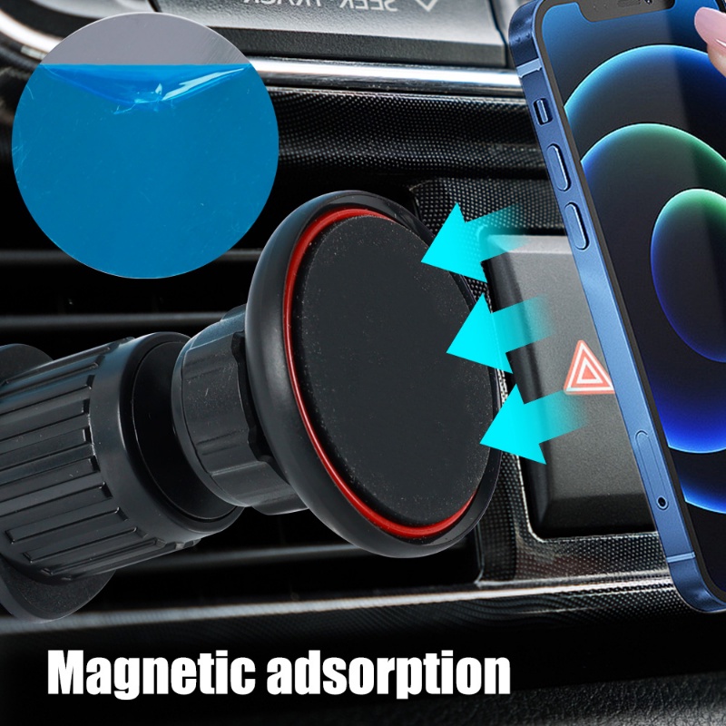 Universal Magnet Car Handphone Holder Multifungsi360 ° Rotatable Air Vent Outlet Mounted Phone Stand Braket Ponsel Mobil Aksesoris Mobil