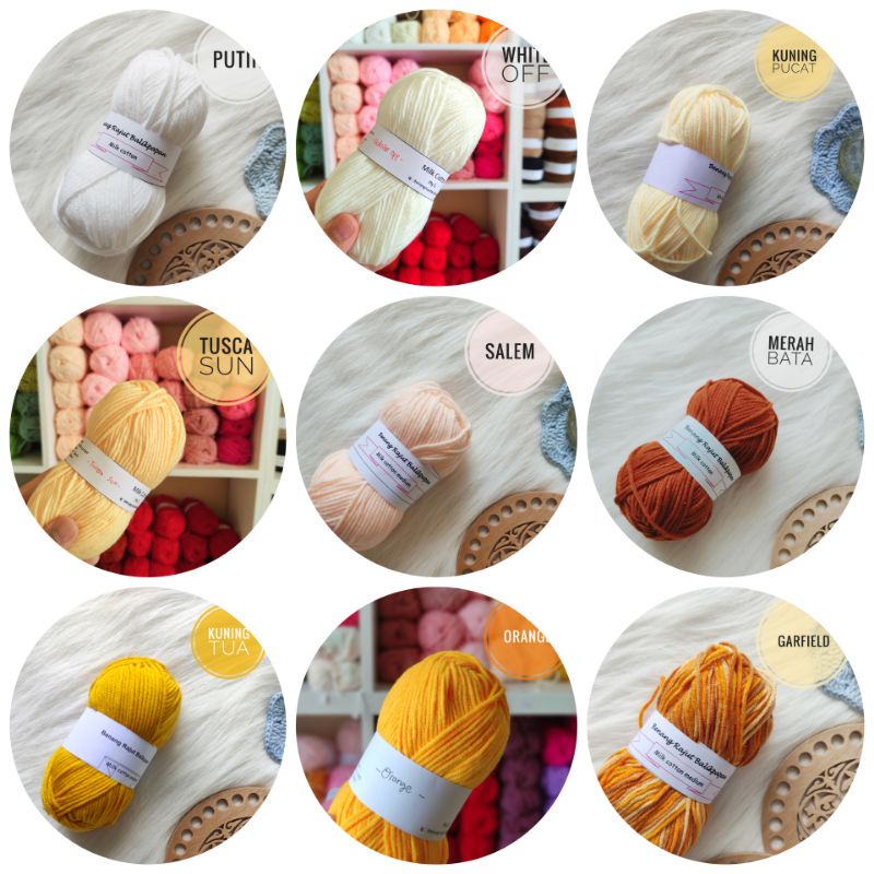 benang rajut milk cotton benang rajut katun susu