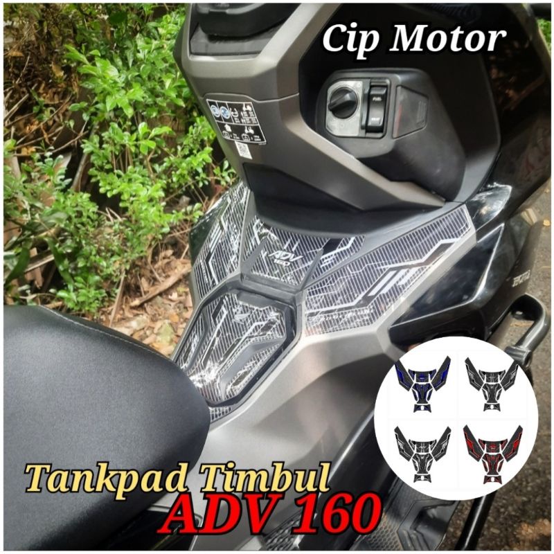 Sticker Stiker Tankpad ADV 160 Carbon Resin Timbul