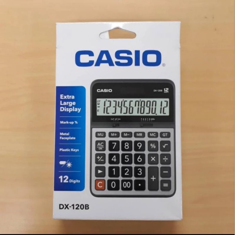 

CASIO KALKULATOR DX 120 B EXTRA LARGE DISPLAY