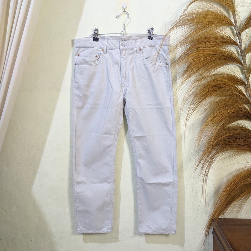 Levis Celana Jeans Denim Chinos Putih Telur 34  Second Preloved Bekas