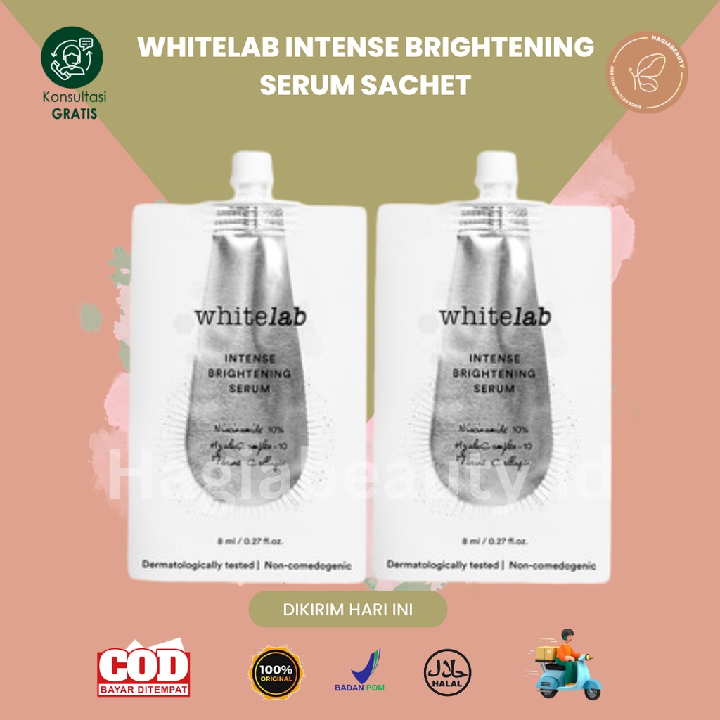 BISA COD - Whitelab Intense Brightening Serum - Niacinamide 10% - Sachet 8 ml