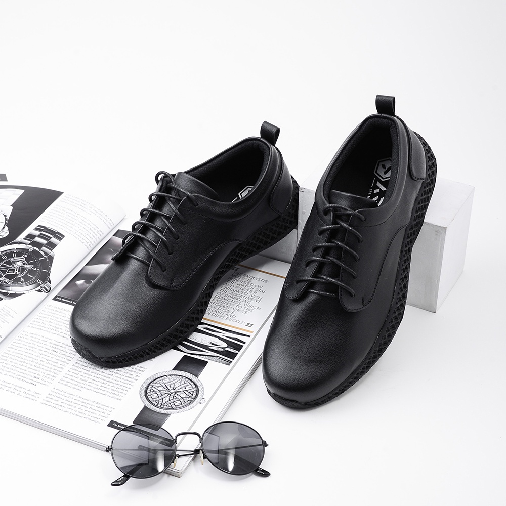 REUS FULL BLACK |ManNeedMe x ARF| Sepatu Pantofel Pria Formal / Kantor ORIGINAL