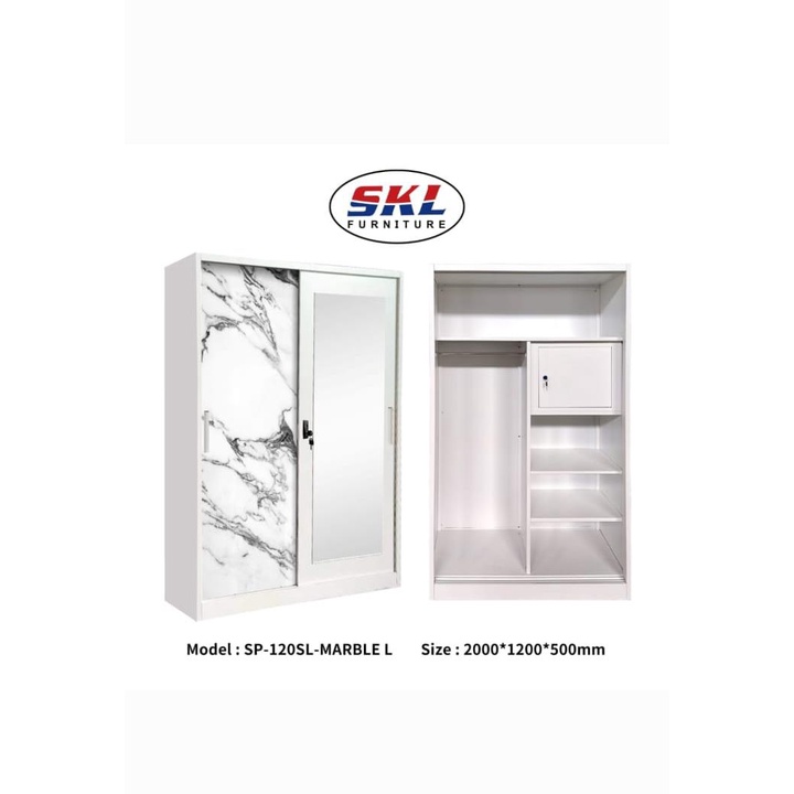 Lemari Import Plat Besi Tinggi 2m