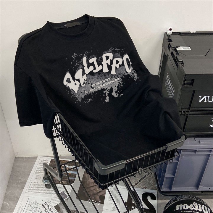 RDGF official shop kaos pria terbaru 2023 kemeja leher bulat kaos hitam oversize  PRIA &amp; WANITA (UNISEX)A0374