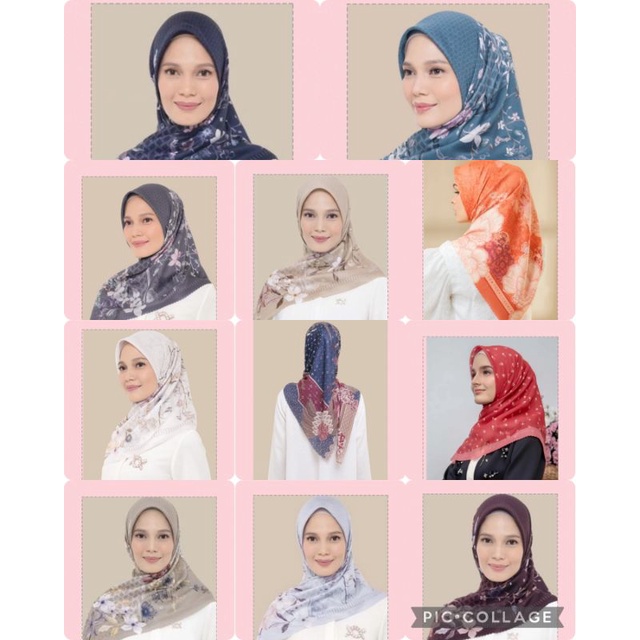 READY NEW SALE WEARING KLAMBY DAYU SCARF TWILLIGHT, LARIANGI LAVENDER, CHRYSANT SCARF POPPY, SAVANNA